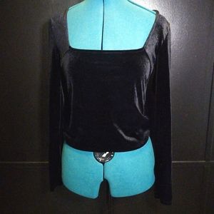 🎃 Forever 21 black velvet shirt